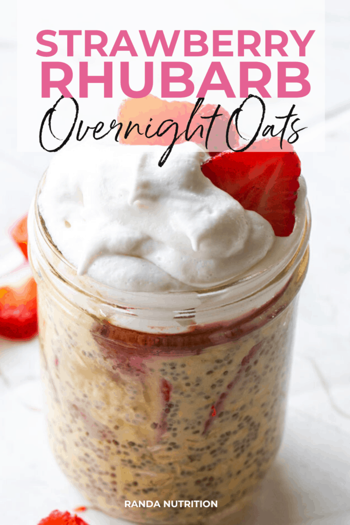 strawberry rhubarb overnight oats