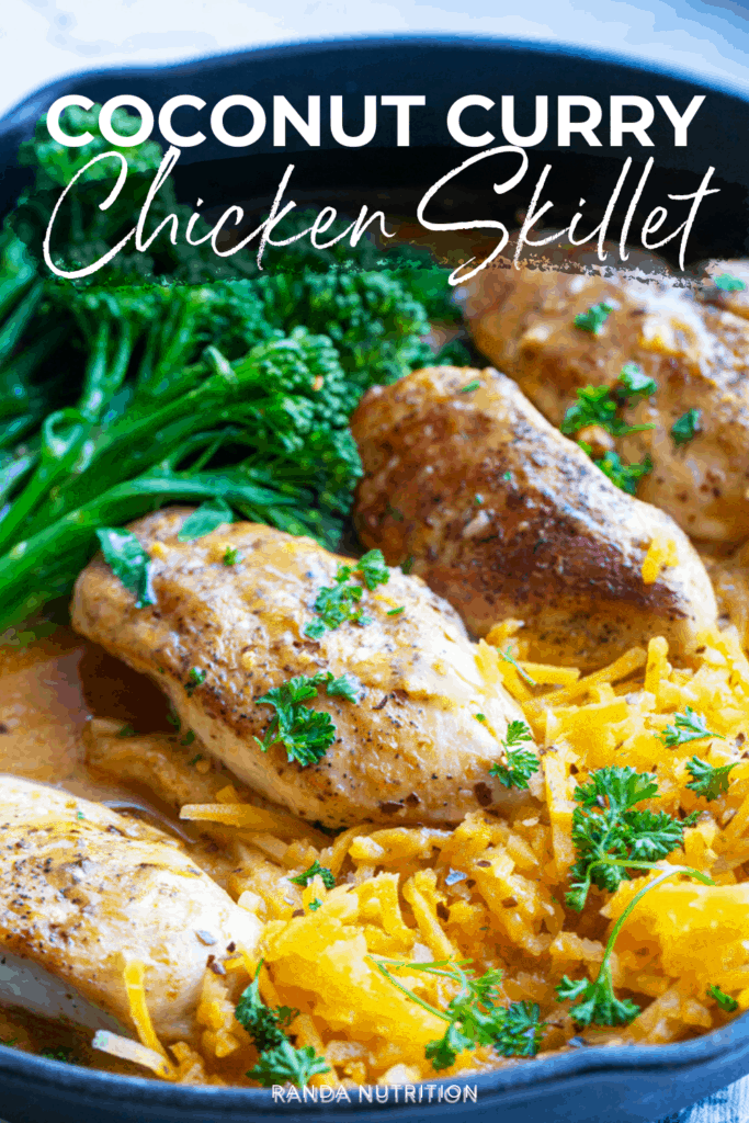One Pot Coconut Curry Chicken Skillet