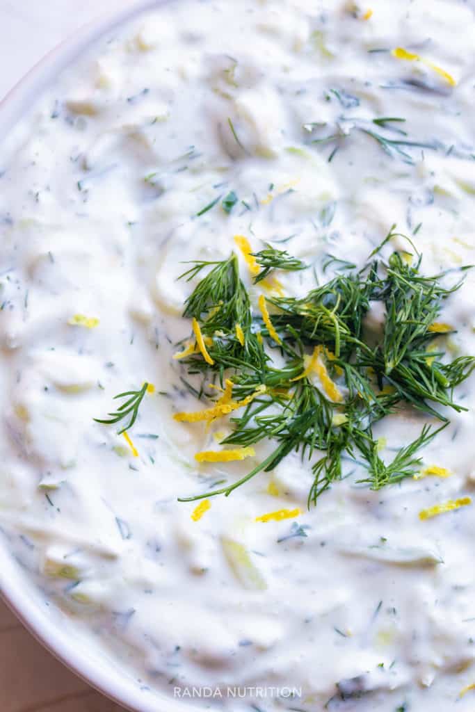 Cucumber dill dip recipe