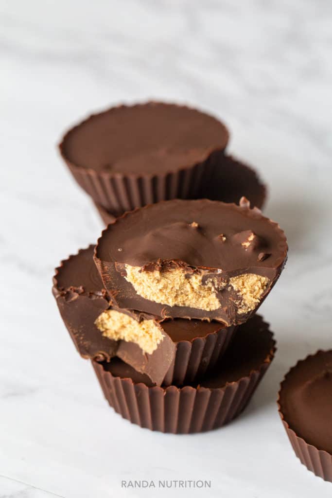 protein almond butter cups recipe