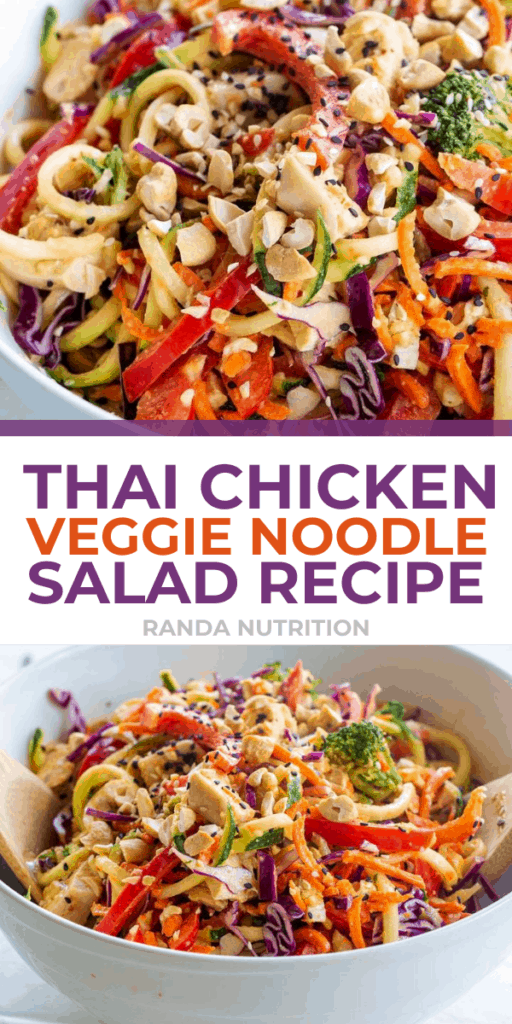 Thai Chicken Veggie Noodle Salad Recipe