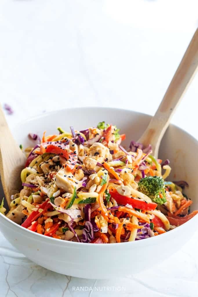 zucchini noodle salad