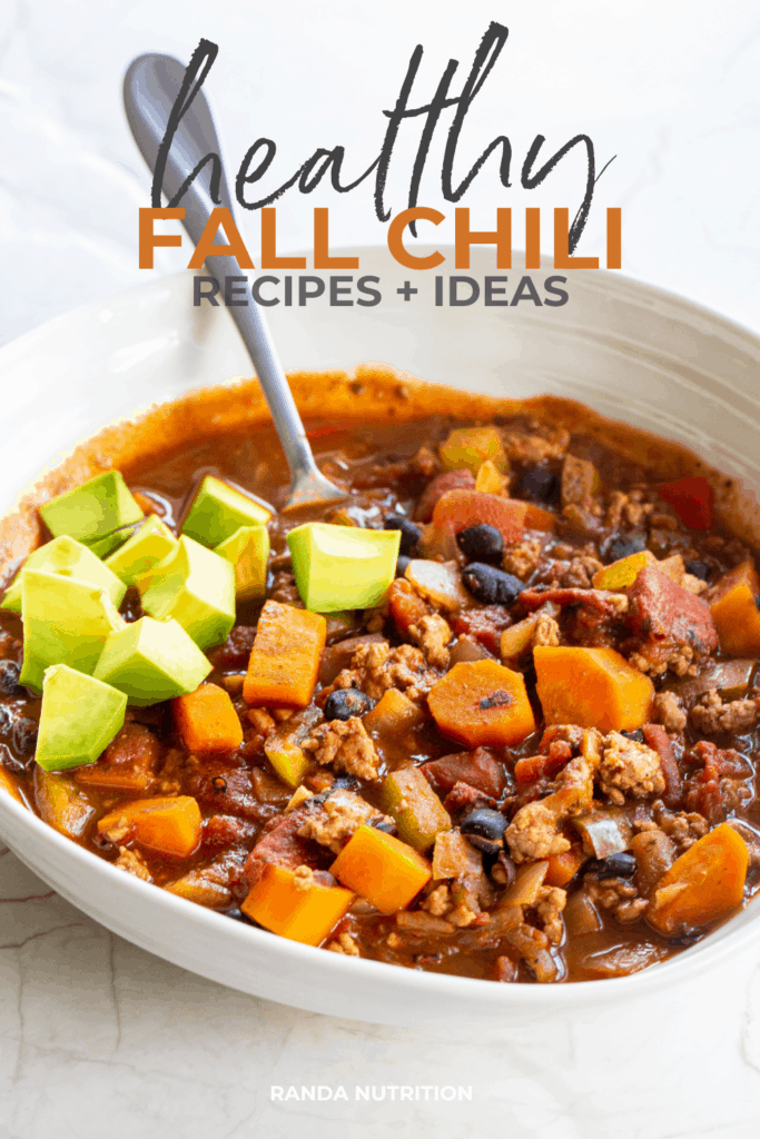 a graphic for this healthy fall dinner recipes post from Randa Nutrition