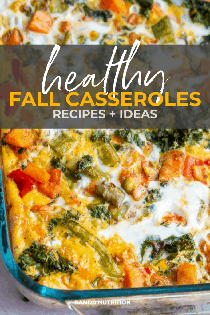 a graphic for this healthy fall dinner recipes post from Randa Nutrition