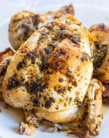 ninja foodi cooked herbed chicken