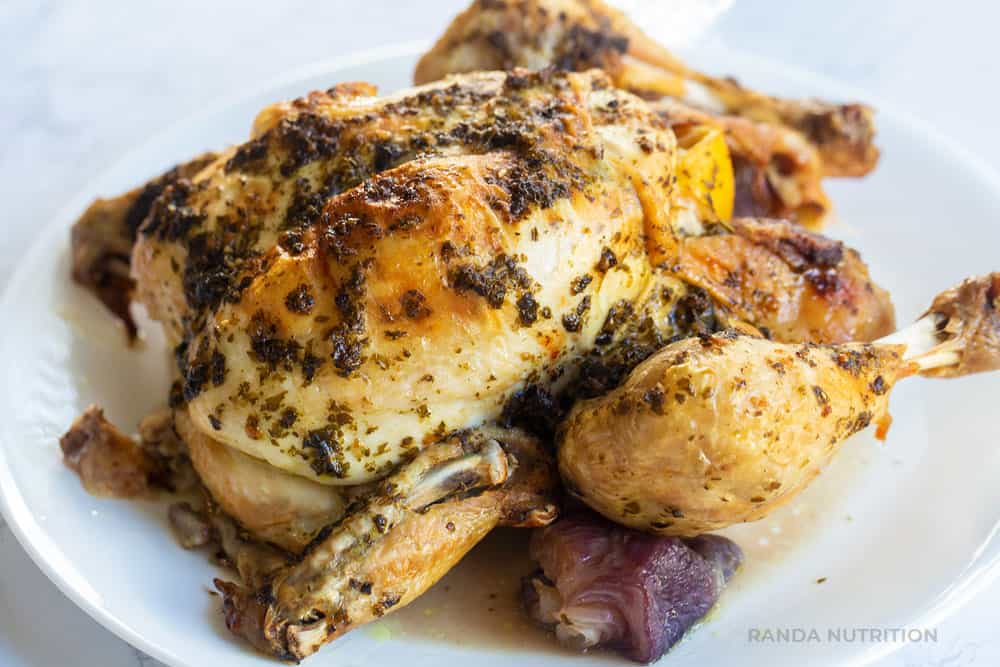 Ninja Foodi Pesto Whole Roast Chicken Recipe 