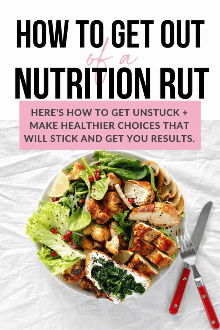 get unstuck with nutrition tips