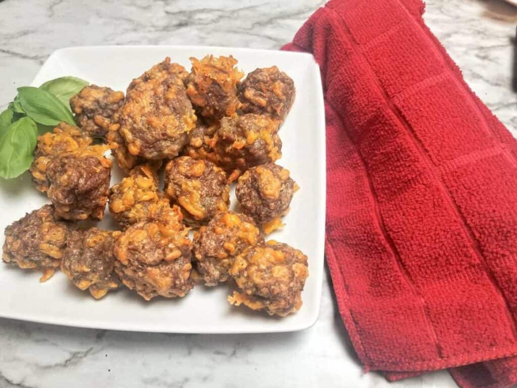 air fryer sausage balls