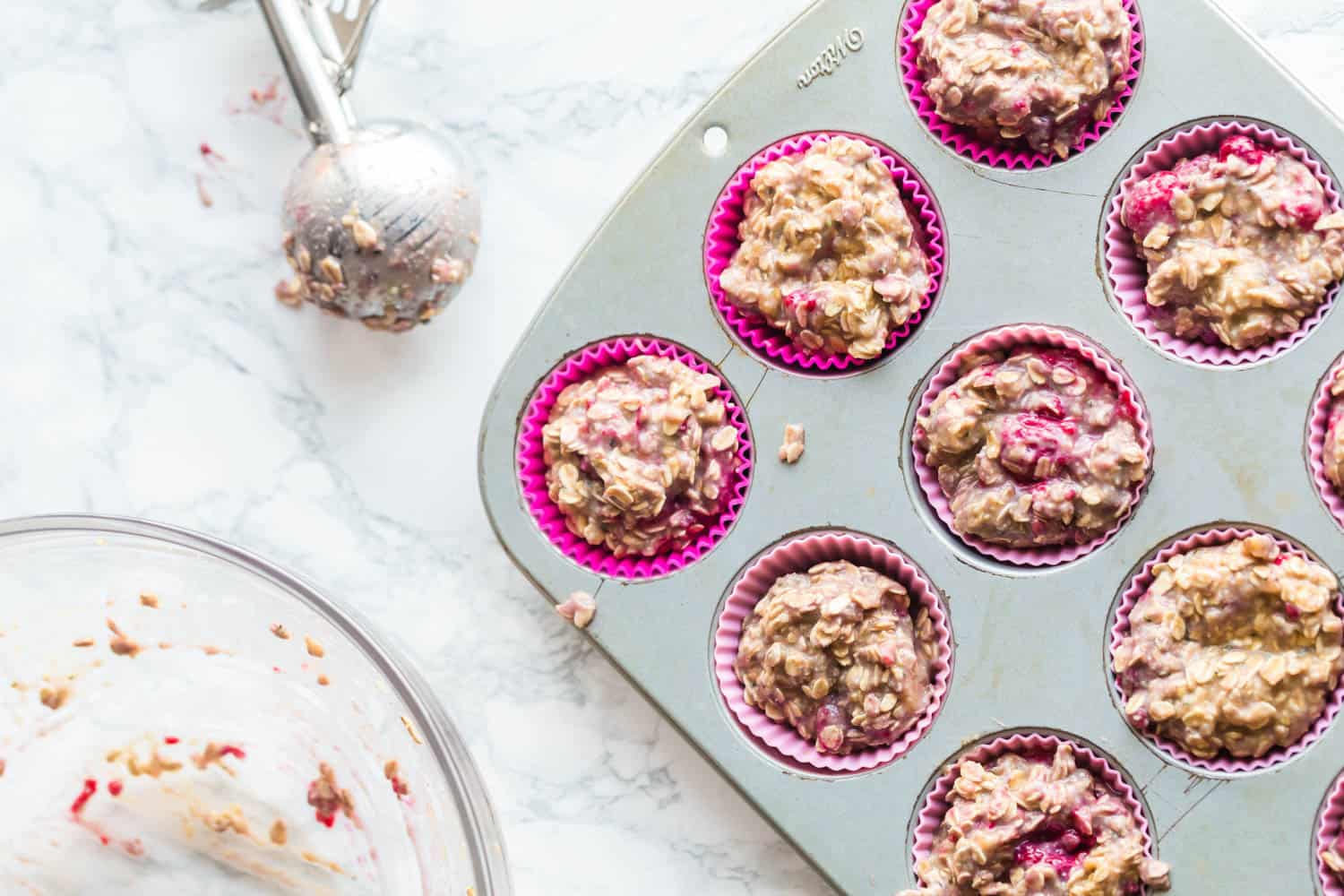 Healthy Raspberry Protein Oatmeal Muffins Recipe Randa Nutrition