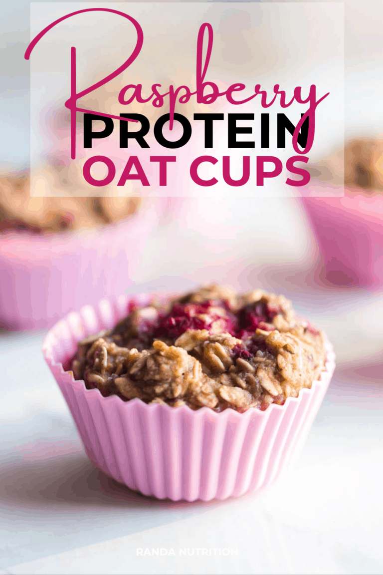 Healthy Raspberry Protein Oatmeal Muffins Recipe | Randa Nutrition