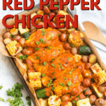 sheet pan red pepper chicken
