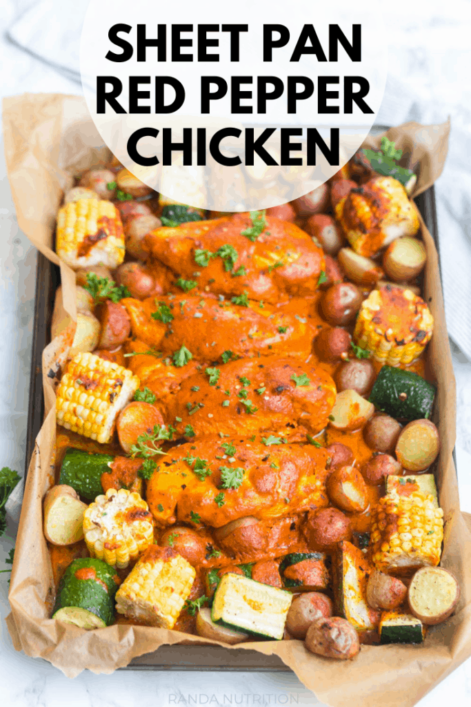 Sheet Pan Roasted Red Pepper Chicken Recipe