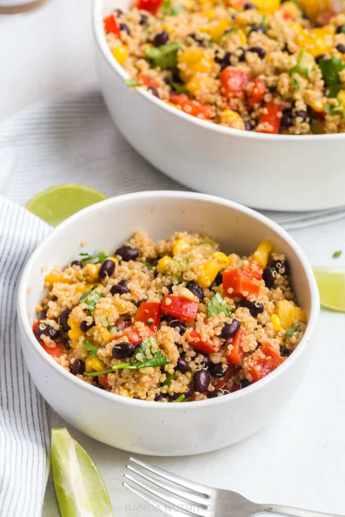 fable home bowl filled with a southwest quinoa salad