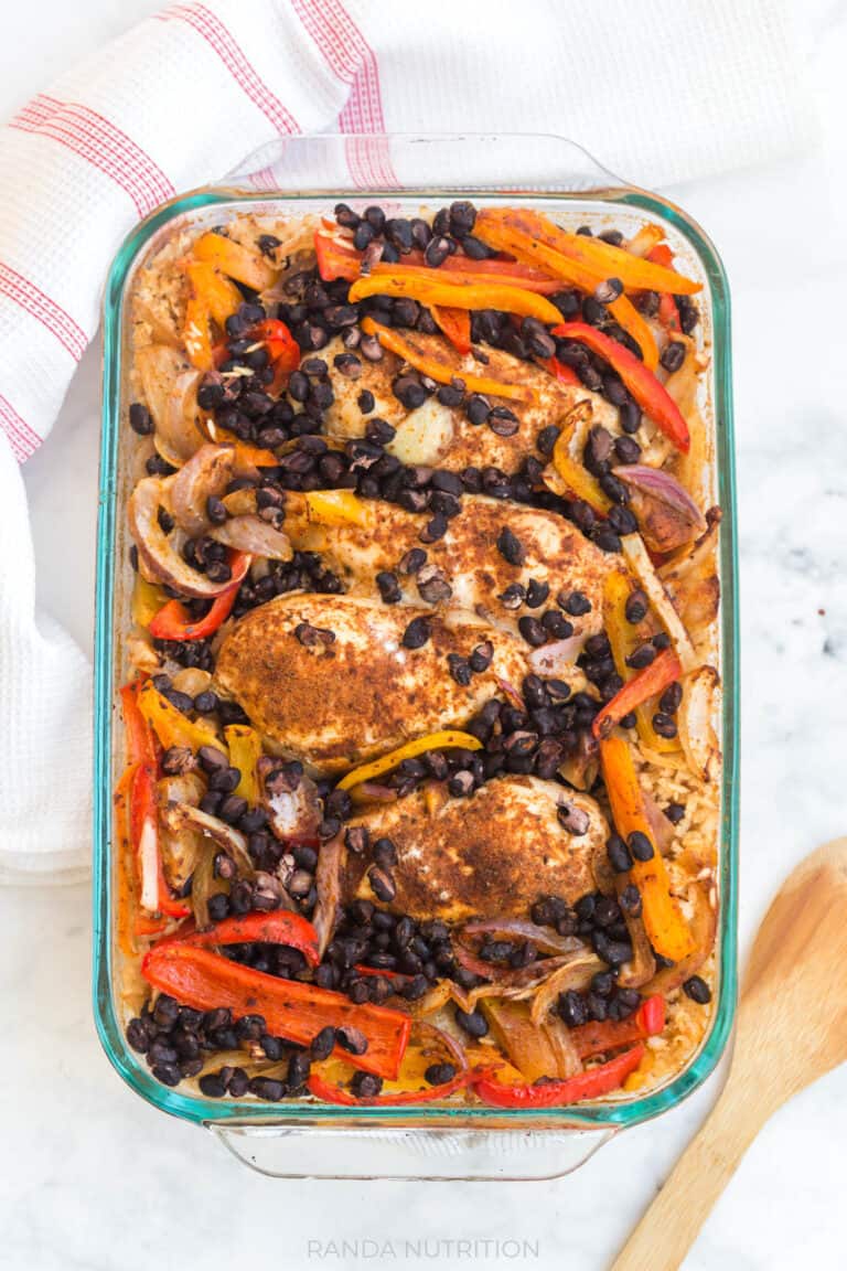 Healthy Chicken Fajita Bake