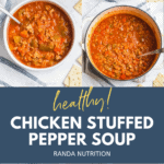 healthy chicken stuffed pepper soup recipe