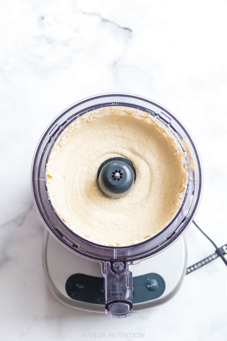 blended cashew sauce in a cuisinart food processor