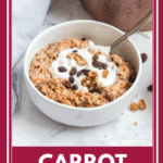 healthy carrot cake oatmeal