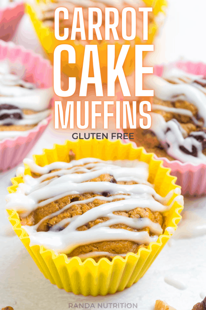 healthy carrot cake muffins