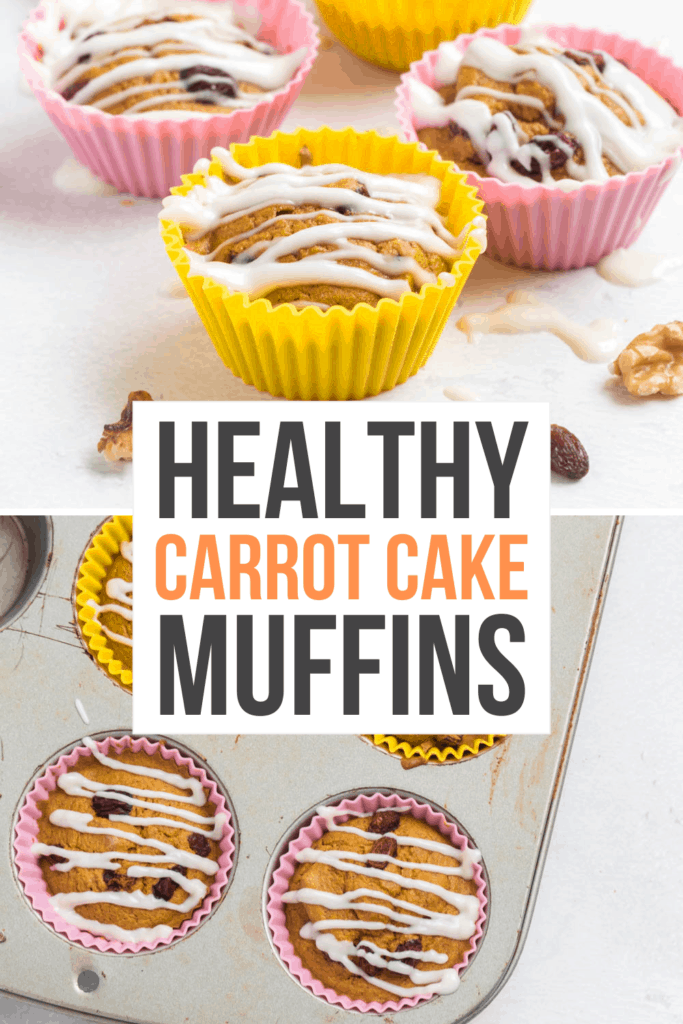 healthy carrot cake muffins