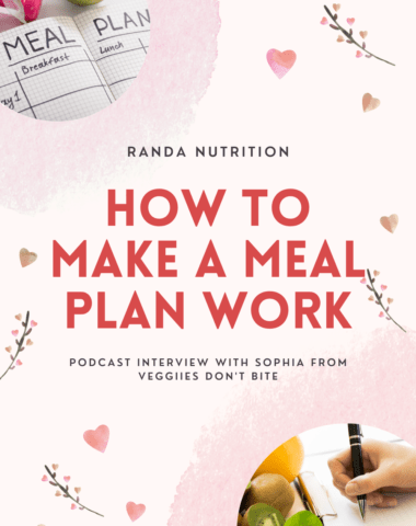 how to make a meal plan work