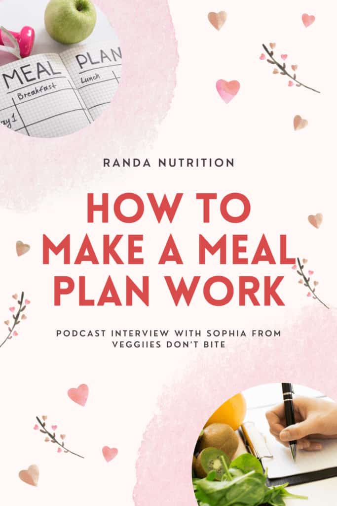 how to make a meal plan work