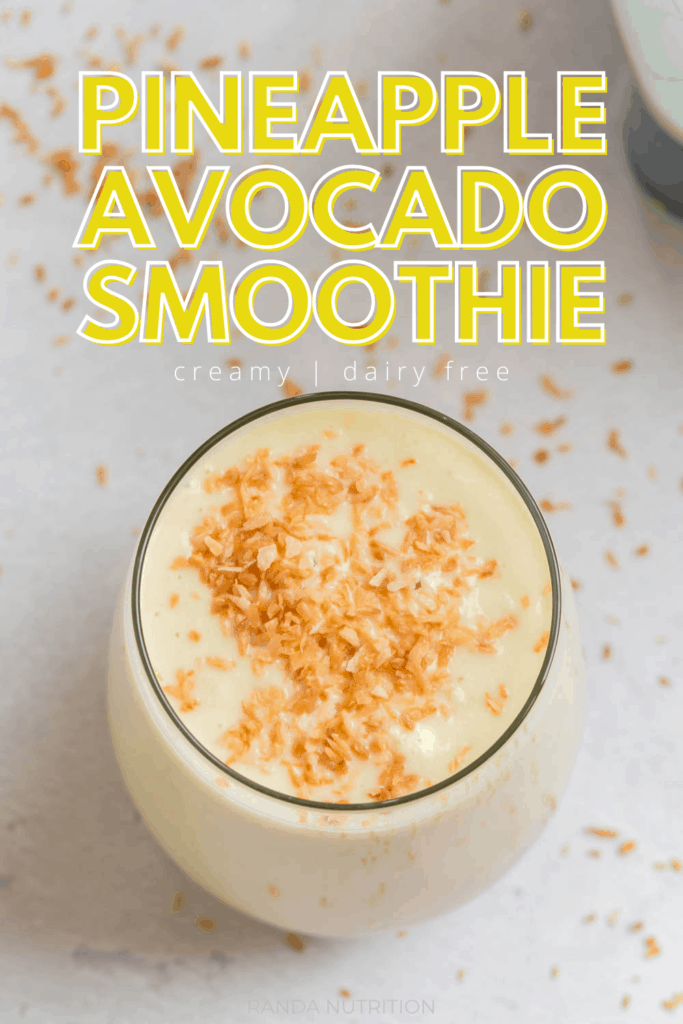 pineapple smoothie with avocado