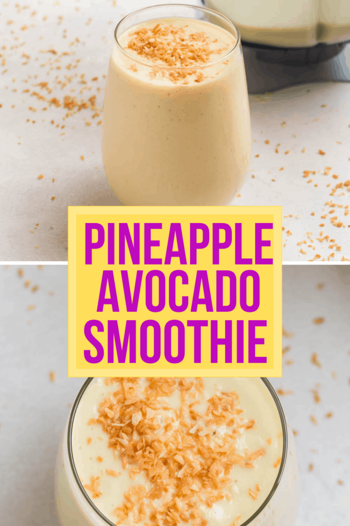 tropical avocado smoothie