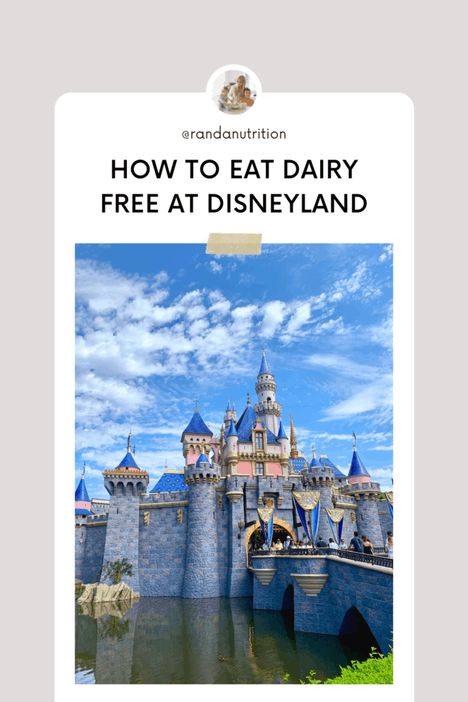 how to eat dairy free at disneyland