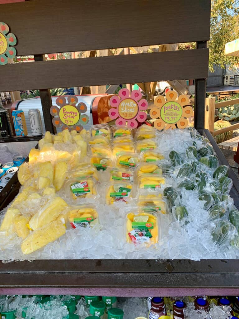 fruit stand cart at Disneyland