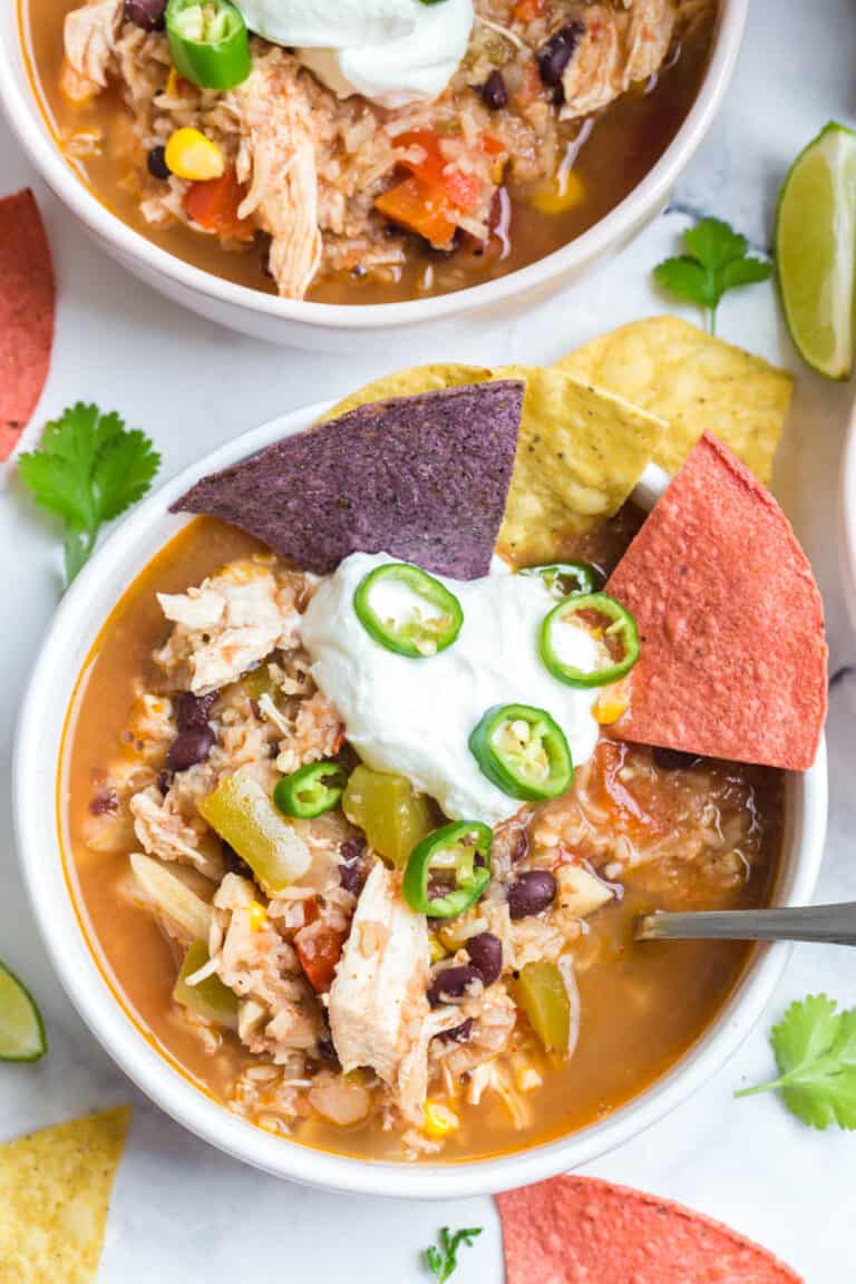 Instant Pot Southwest Chicken Soup (in 30 minutes!) | Randa Nutrition