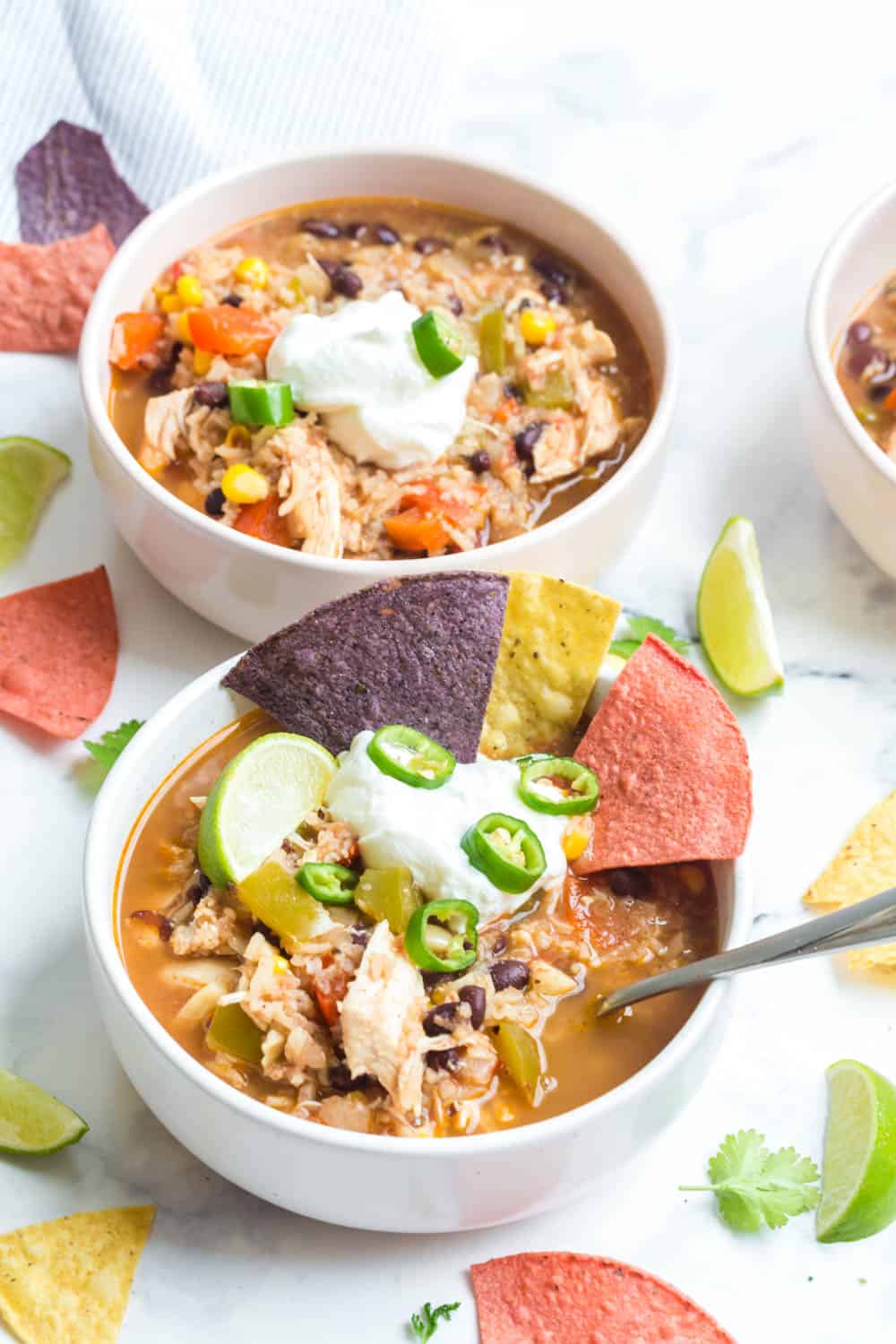 Instant Pot Southwest Chicken Soup (in 30 minutes!) | Randa Nutrition