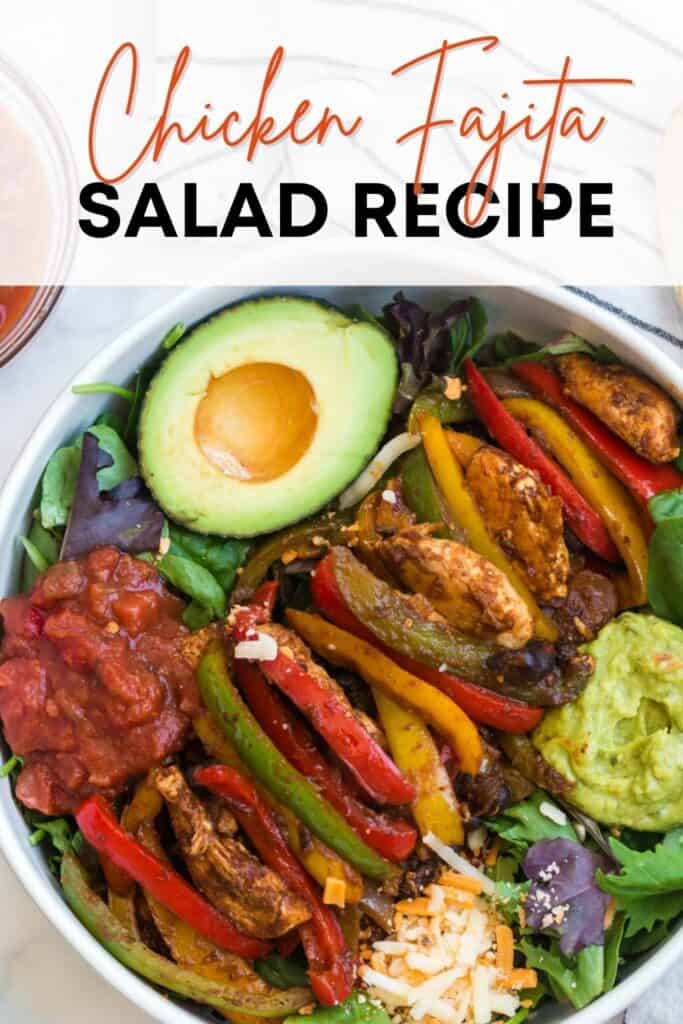 Meal Prep Chicken Fajita Salad Bowls