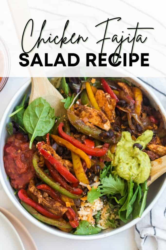 Meal Prep Chicken Fajita Salad Bowls