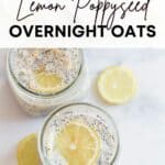 overnight oats with lemon
