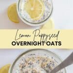 creamy lemon overnight oats recipe