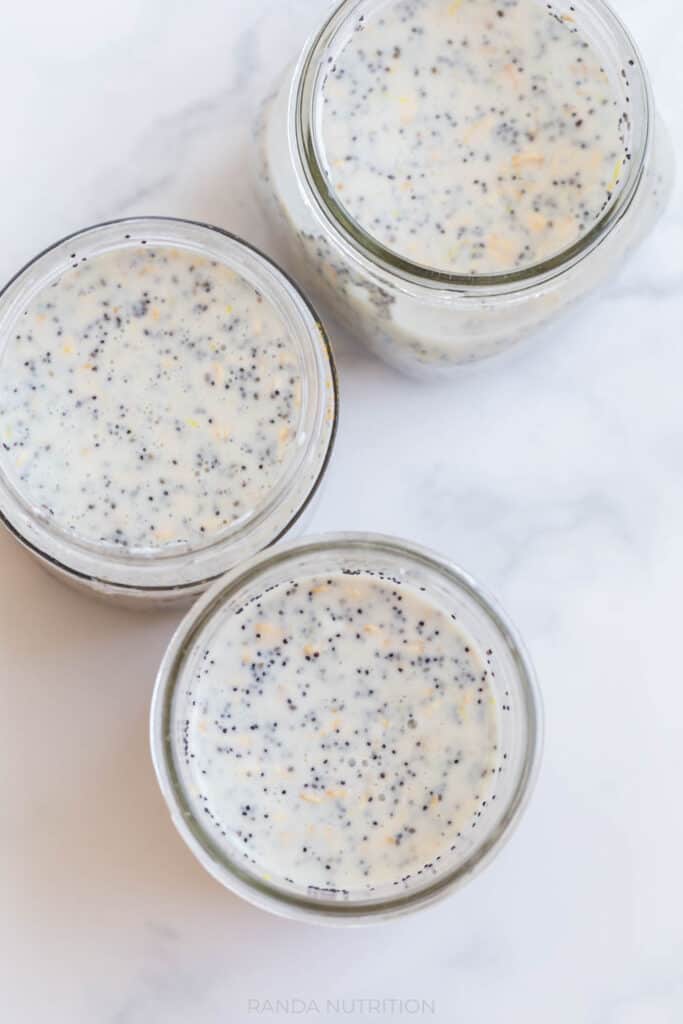 Overnight Oats in jars