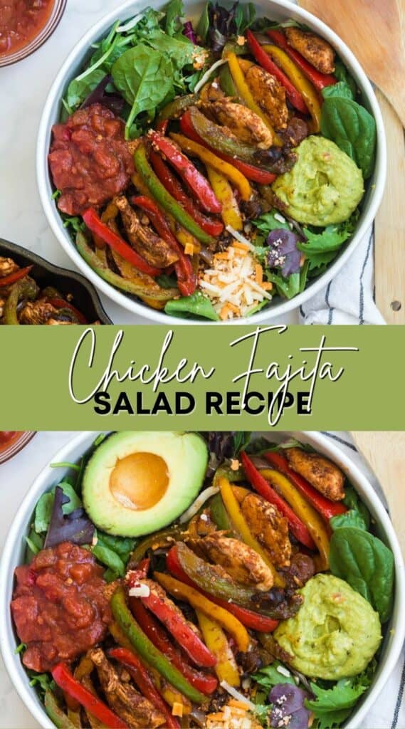 Chicken Fajita Salad Easiest Recipe Ever Randa Nutrition
