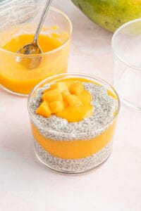 healthy mango chia seed pudding