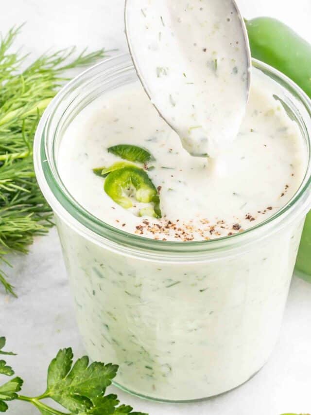 Roasted Jalapeño Ranch Dressing Story Randa Nutrition