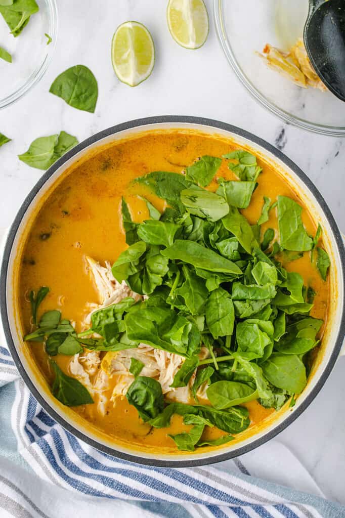 spinach and kale soup