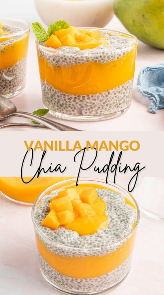 vanilla mango chia pudding recipe