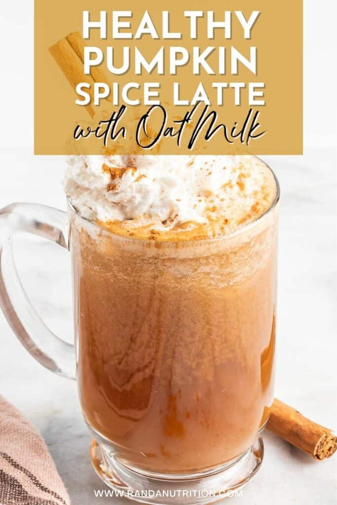 Healthy Pumpkin Spice Latte with Oat Milk