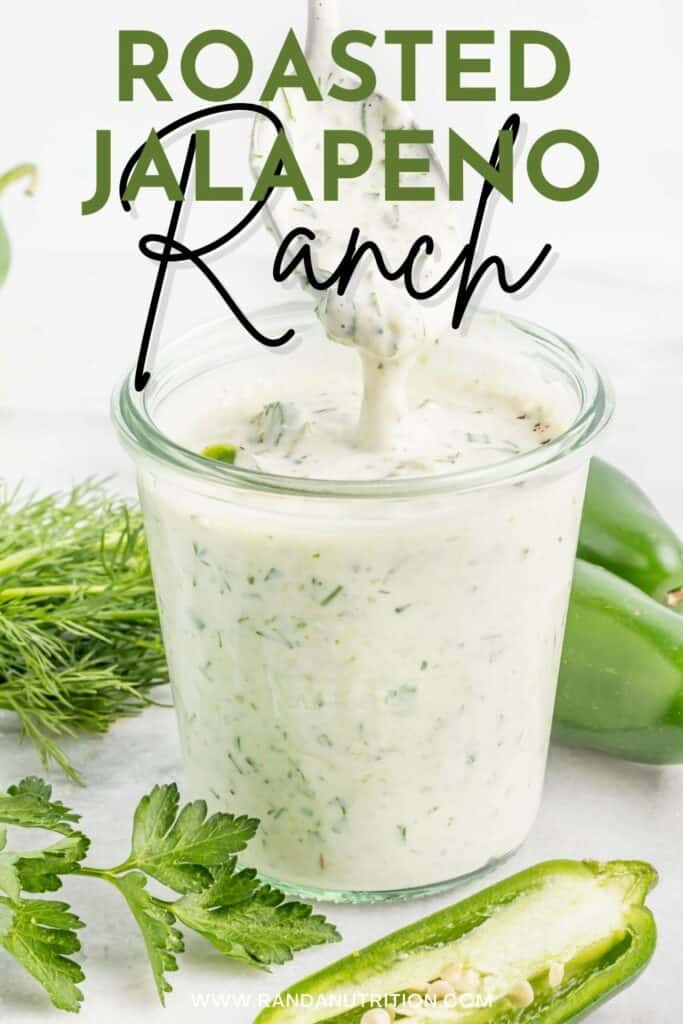 Roasted Jalapeno Ranch Dressing and Dip Recipe