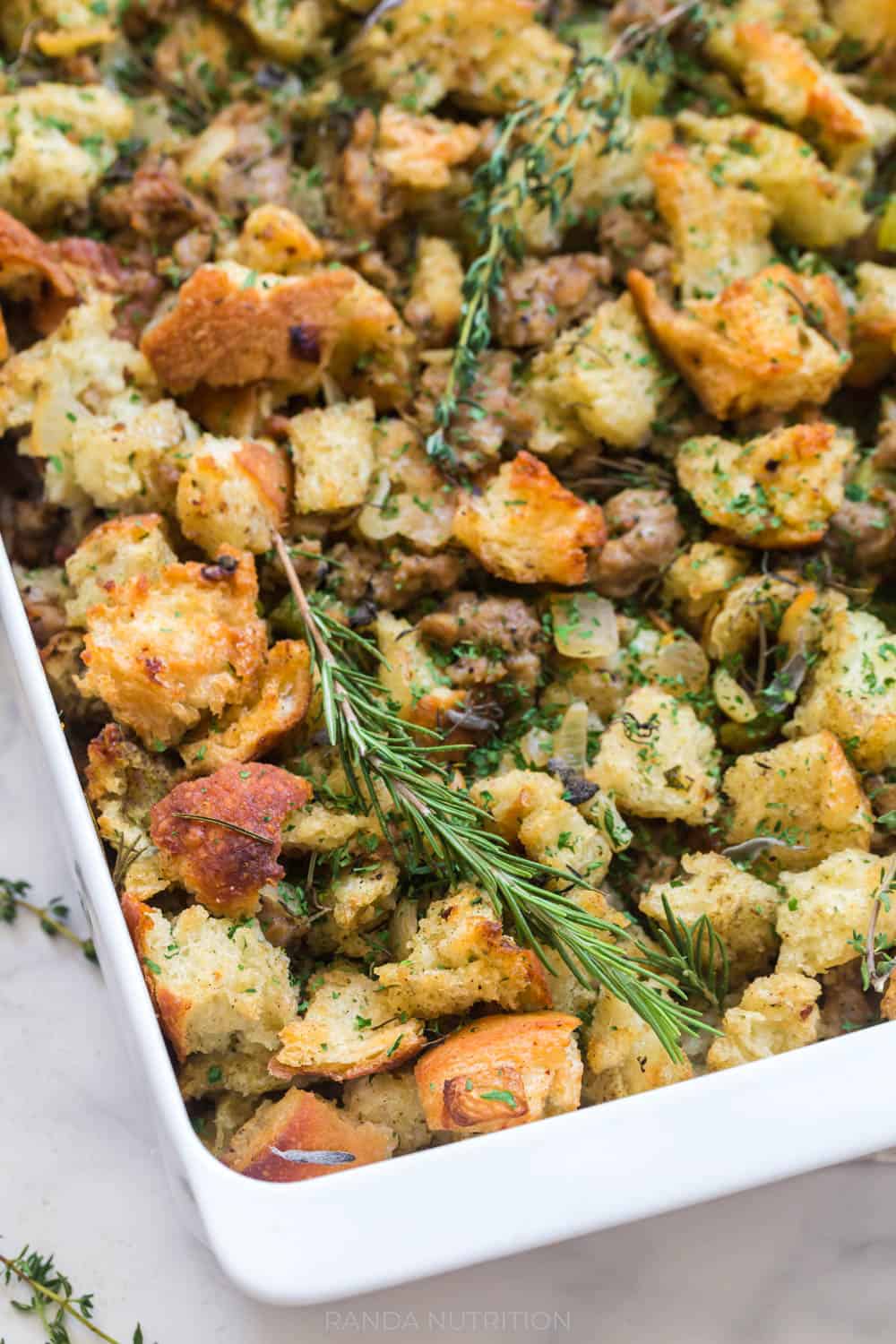 Easy Sourdough Stuffing Recipe | Randa Nutrition