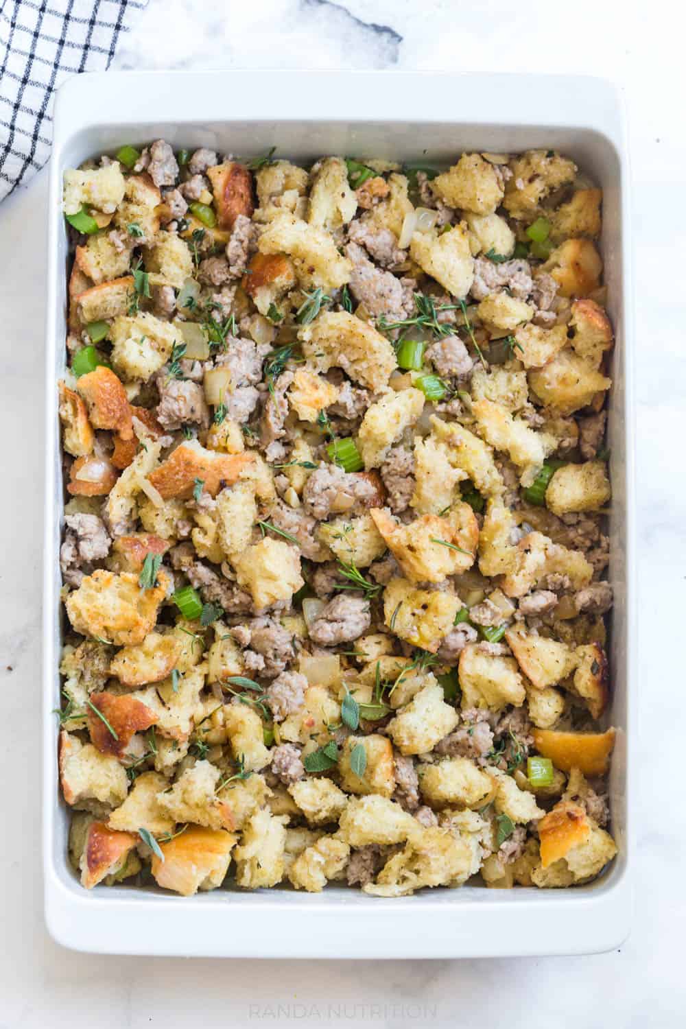 Easy Sourdough Stuffing Recipe | Randa Nutrition