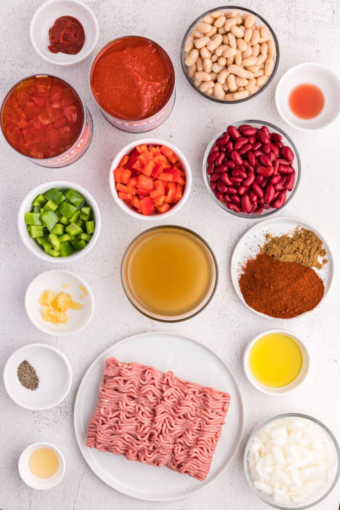 ingredients needed to make turkey chili