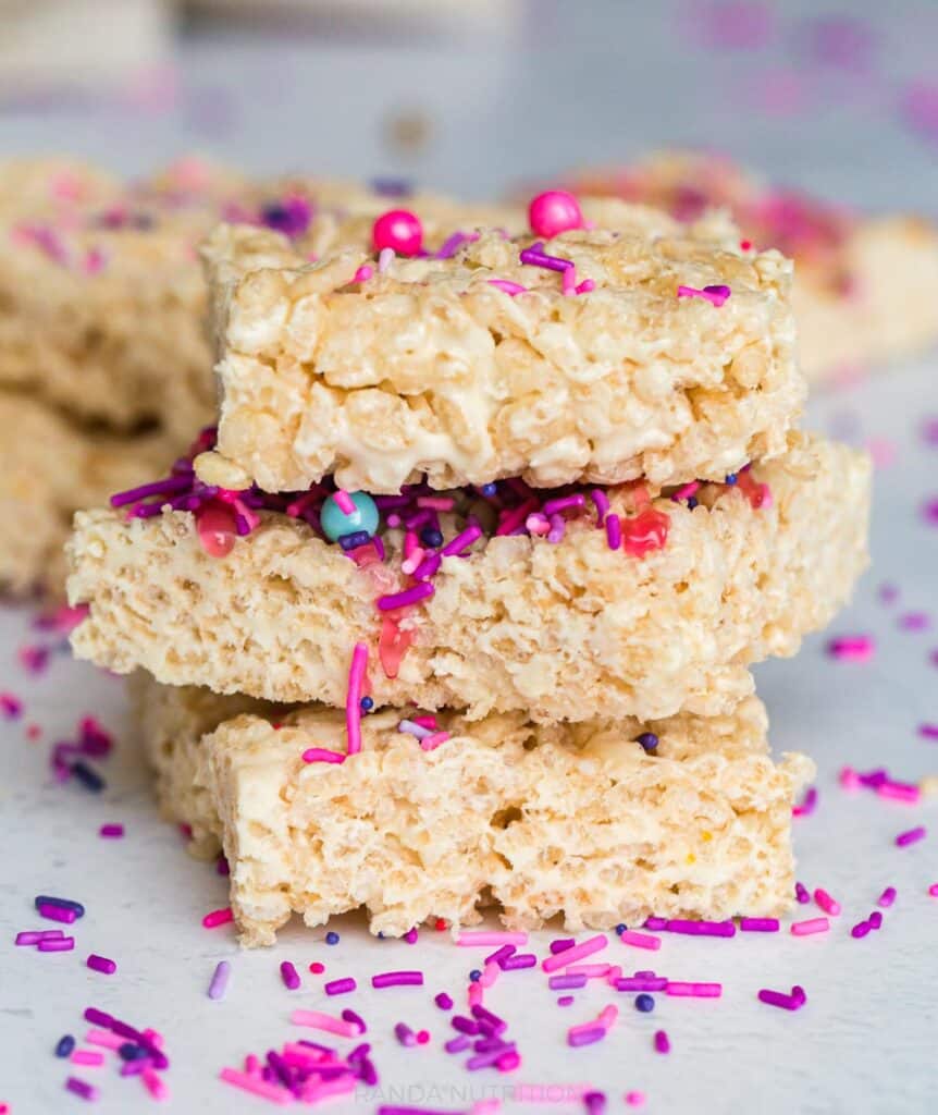 rice krispies with sprinkles