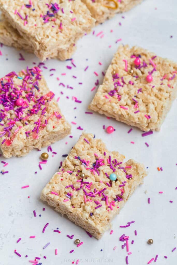 decorated rice crispies