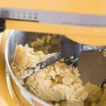 mixing sugar cookies in a kitchenaid stand mixer