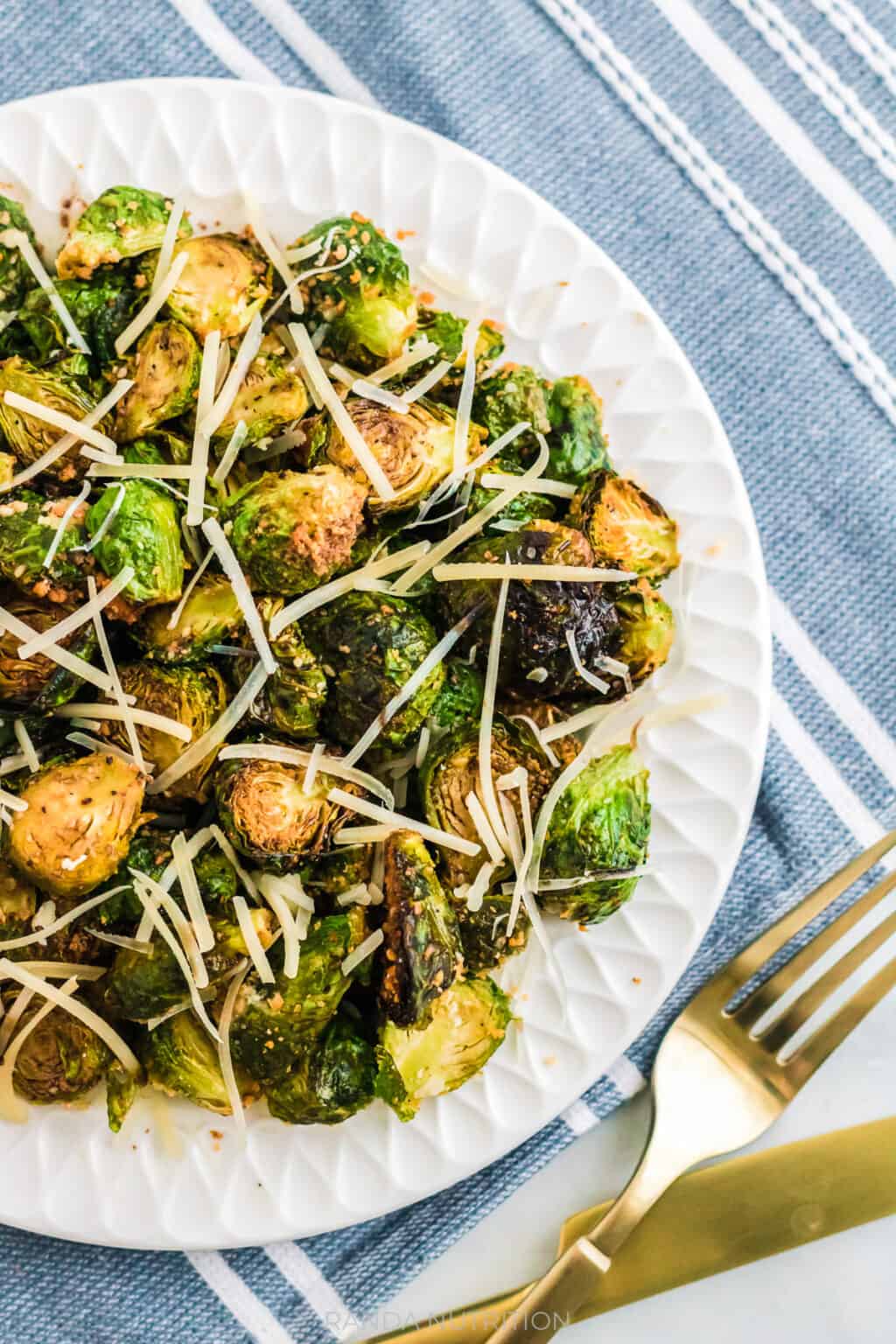 Air Fryer Brussels Sprouts with Parmesan and Balsamic Randa Nutrition